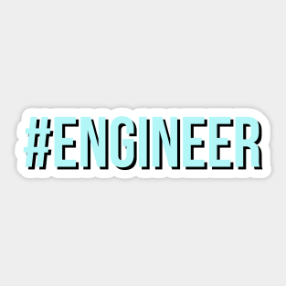 #engineer in blue Sticker